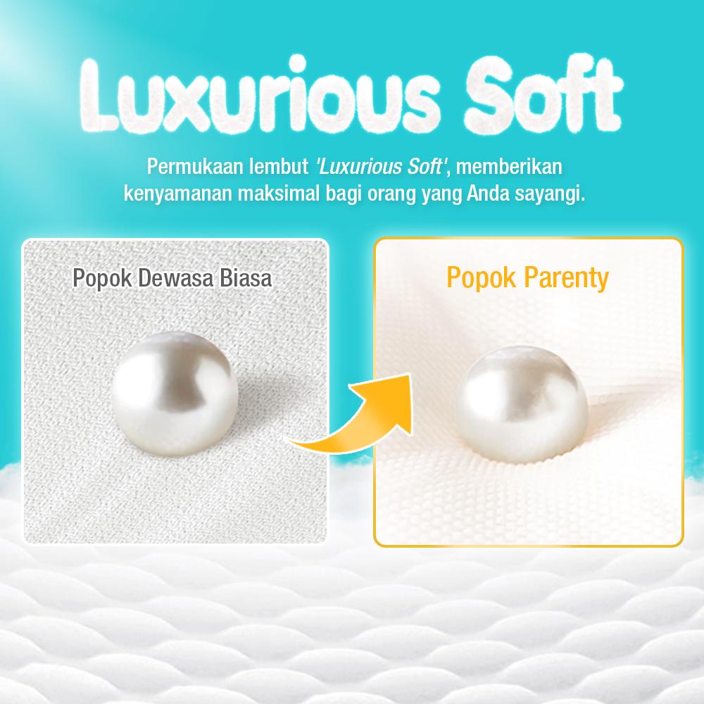 [1 PACK] PARENTY Adult Pants Soft Diapers Middle Flow Size M/L/XL Popok Celana Dewasa Lembut
