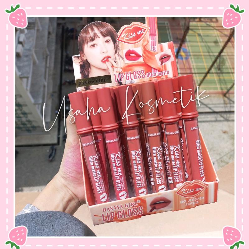 6PC!! JH3759 LIPGLOSS HASAYA GIRL MATTE TAHAN LAMA Matte Bibir Kosmetik lip  matte 4