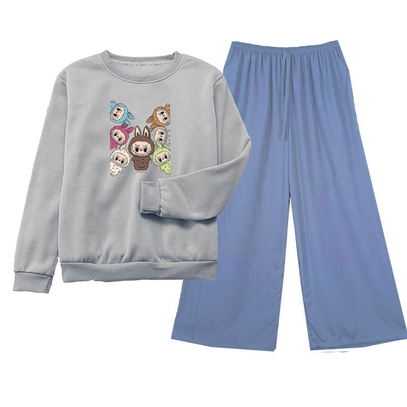 Product Introduction of BAJU LABULABU VIRAL Setelan Oblong Lengan Panjang Anak Remaja 9-16Tahun Baju Fashion Celana Pakaian 27