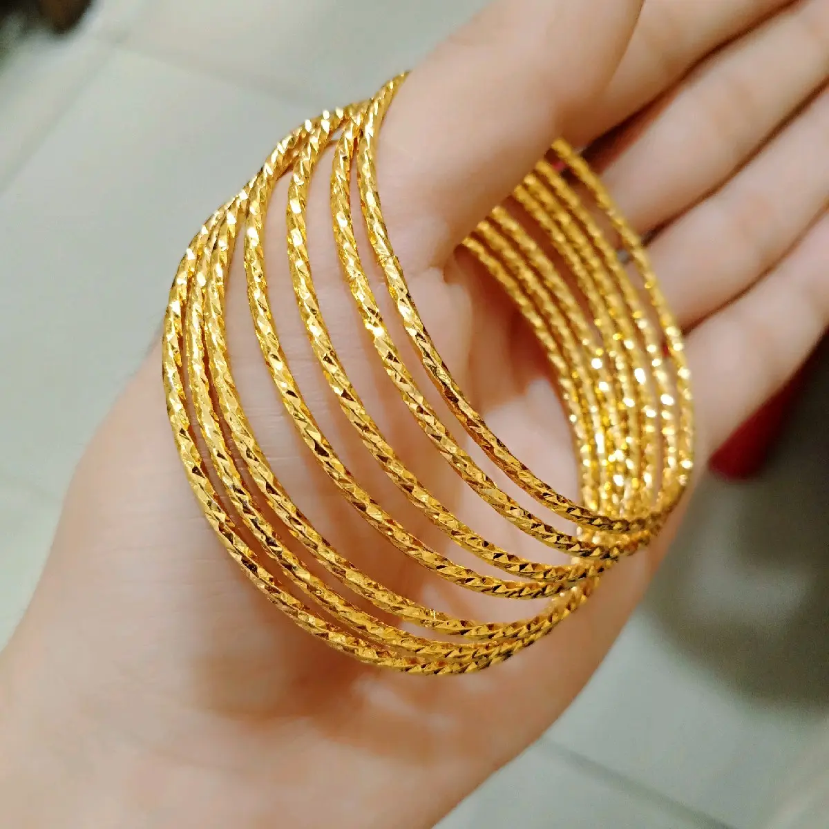 xuping gelang kroncong dewasa isi 7 pcs Perhiasan