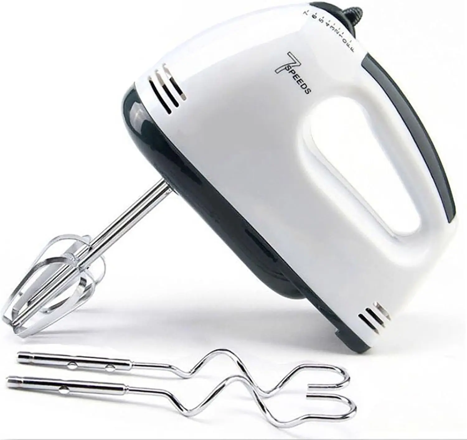 Electric Hand Mixer Egg Beater and Blenders with Chrome Beater 7 Speed Control