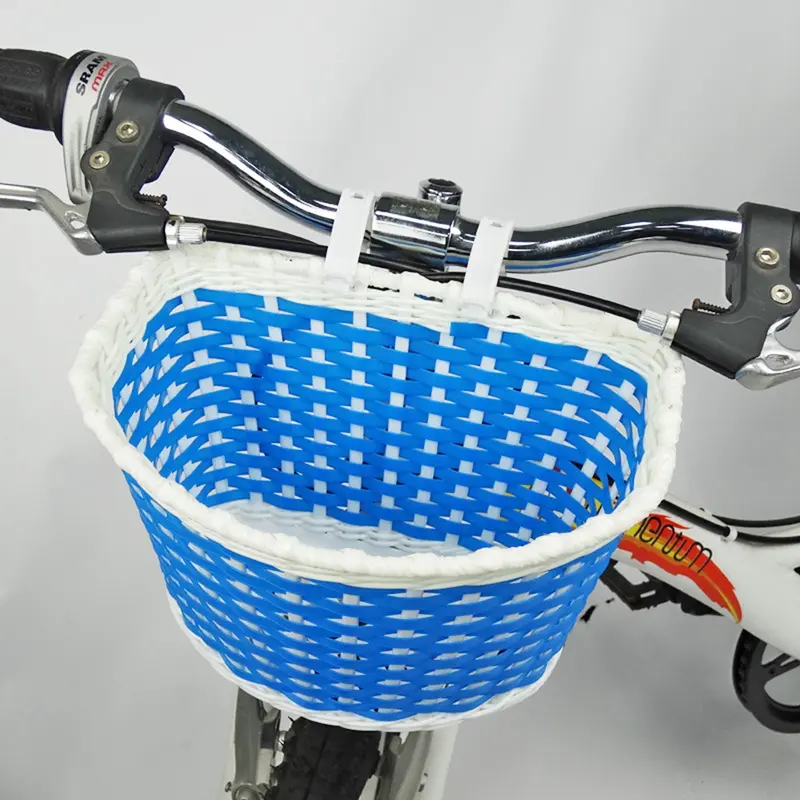 Giỏ Xe Đạp Trẻ Em, Dệt Tay, Nhiều Màu, Thích Hợp Cho Xe Tay Ga, Tay Lái Và Yên Xe, Có Sẵn Phía Sau, Hàng Mới Về 7