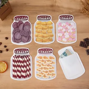 Amplop Lebaran Toples Motif Makanan Unik isi 6 pcs Hadiah Spesial Cocok untuk Berbagai Jenis Hadiah Lebaran