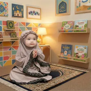 (EGSUS) Mukena Bayi Anak Balita Ruffle Free Kantong Godie Bag Fashion Muslim Perlengkapan Sholat 0-5 Tahun Polos atasan panjang variasi tanggung Baju Cantik Tunik Mukenah Motif Pink Merah Instan Mocca Standar SNI