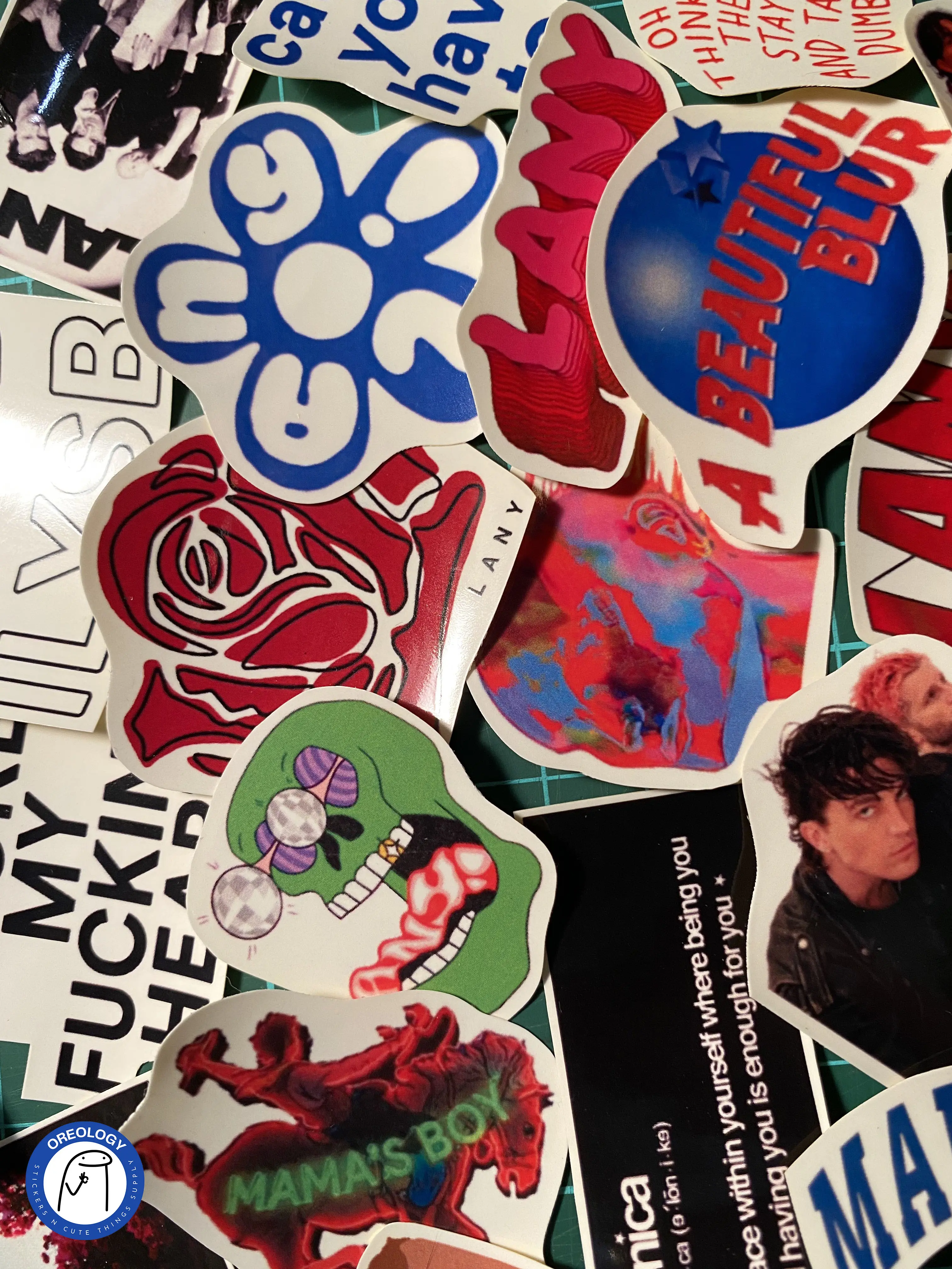 LANY Sticker Pack vinyl glossy 25pcs stikermusik/stikeraesthetic/stikertumblr/stikerband/stikermurah
