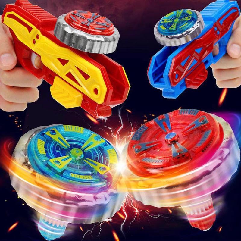 Lighting Spinning Top Beyblade Spinner Gyro Gasing Launcher Gun ...