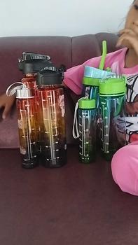 Product Review of FoodGrade Botol Beranak 2 Liter + 1000ml + 500ml Botol Minum Viral 1 set BPA FREE Plastik Putih Sedotan Bottles Kitchenware from s** m**s g**s 0