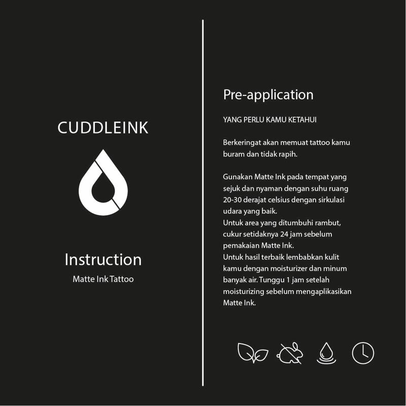 Product Introduction of "Endless Love" CUDDLEINK Matte Ink Temporary Tattoo 1