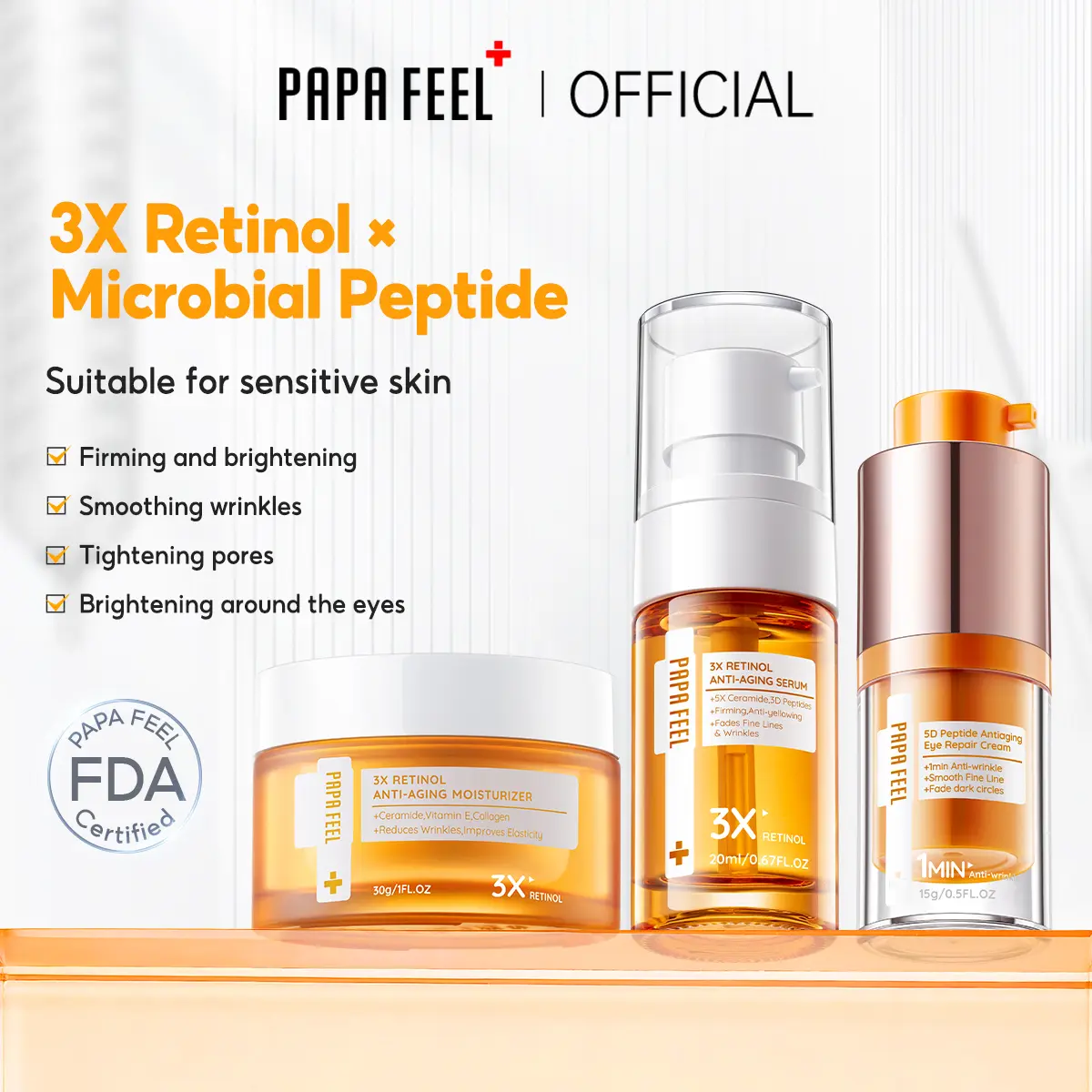 Creator Exclusive】PAPA FEEL 3X Retinol Serum 20ml + 3X Retinol