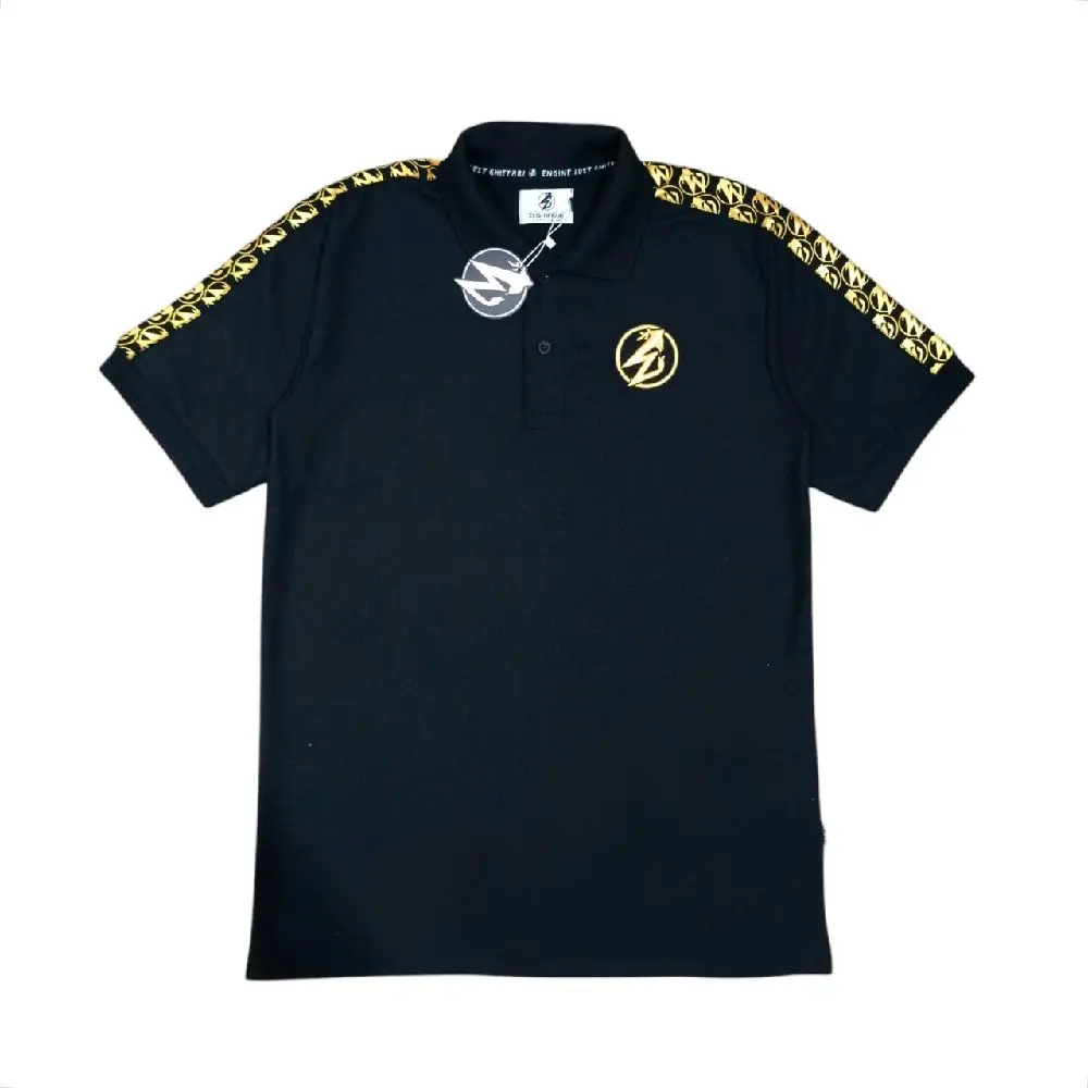 Kaos Polo Shirt Pria Ringer Taped Gold - Bahan Cotton Cvc 20s Berkualitas Premium - Tangan, Panjang, Kerah
