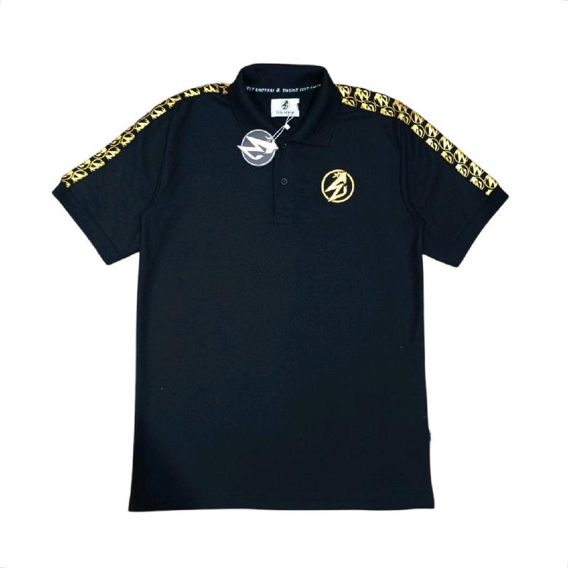 Kaos Polo Shirt Pria Ringer Taped Gold - Bahan Cotton Cvc 20s Berkualitas Premium - Tangan, Panjang, Kerah 1