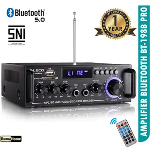 Amplifier Garansi 1 tahun Bluetooth EQ Audio Karaoke Home Theater FM Radio 600w