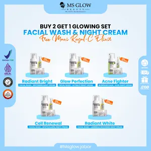 {BUY 2 GET 1} | MS GLOW - Facial Wash & Night Cream Free Retinol