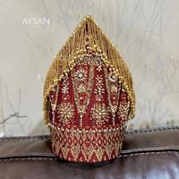 Gambar Aesan -  Sortopi Payet Super Premium Exclusive Songket Tenun Asli Full Mata Berlian Batak Toba - Songket Depan Belakang dari Aesan Pengantin Kota Palembang 4 Tokopedia