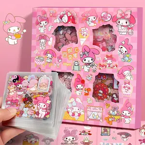 PS 1 BOX Stiker Korean Karakter Kartun Lucu Sticker Aesthetic 2D Anti Air No Repeat Sudah Cutting Bahan PET |Stiker Botol Minuman Hp Cute Stickers Stationery