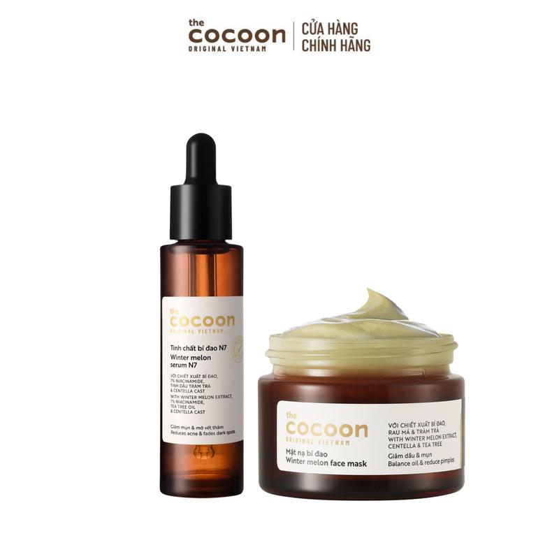 COMBO Tinh chất bí đao N7 7% Niacinamide sạch mụn chuyên sâu & mờ vết thâm…