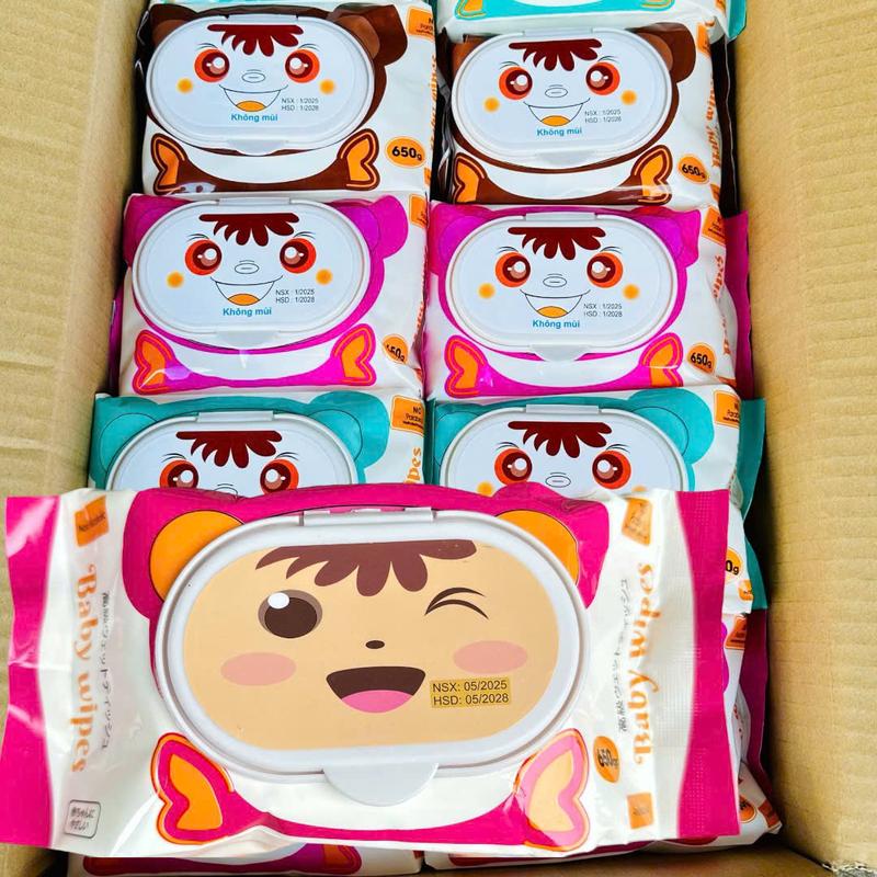 [ 300Gr ] Combo 10 Bịch Khăn Ướt BABY WIPES 300G 17*18 Không Mùi, Không Cồn, Không Paraben  An Toàn Cho Bé, giấy vệ sinh
