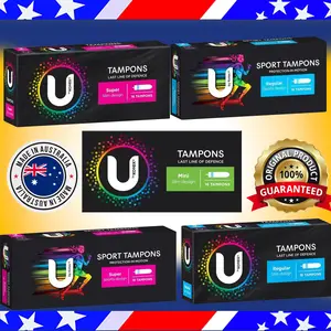 U By Kotex Tampons Sports Super / Super Slim / Mini Slim / Regular Slim / Regular Sport AUSTRALIA