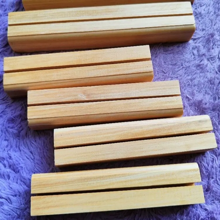 Stand Akrilik Kayu Stand Kertas Tatakan Foto Bahan Kayu Jati Belanda( Bisa Custom Ukuran) 4