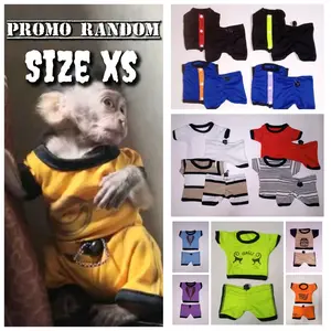 (Harga PROMO) Baju motif random/acak untuk baby monyet (size XS)