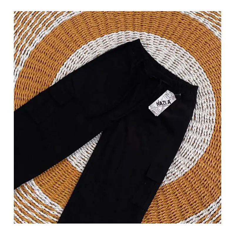 Celana Kulot Cargo Wanita Highwaist - Kulot Cargo Pants Terbaru - Cargo Wanita Kekinian 4