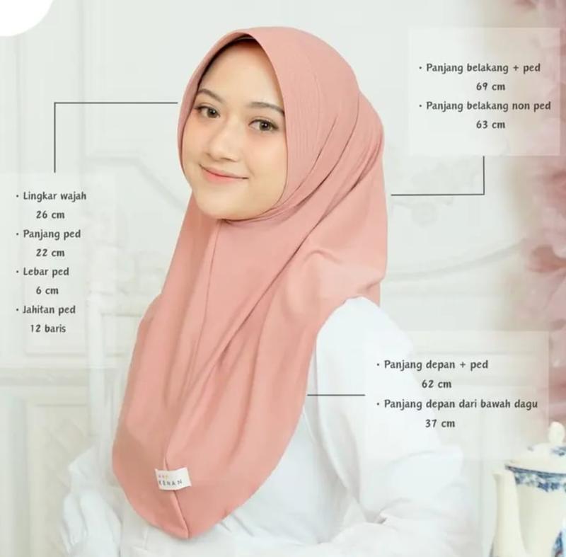 Product Introduction of PAKET HEMAT 50 RB DAPAT 4 PCS HIJAB BERGO HAMIDAH SIZE M fath instan malay 0
