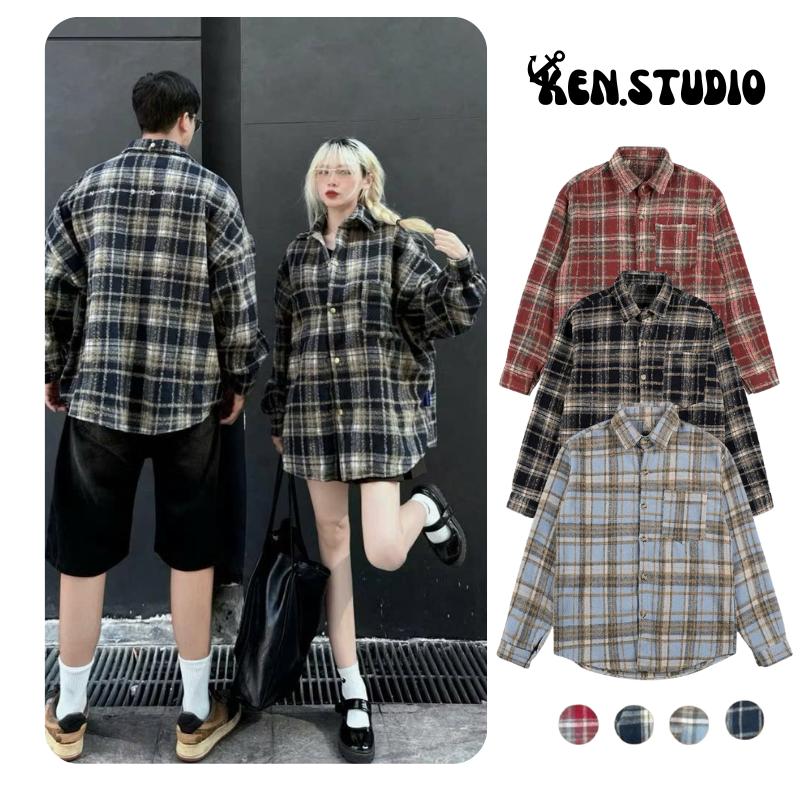 [ MỞ BÁN BST HÈ - CHỐNG NẮNG TỐT ] Áo sơ mi Flannel dài tay Nam, Nữ chất vải dày dặn mềm mịn.