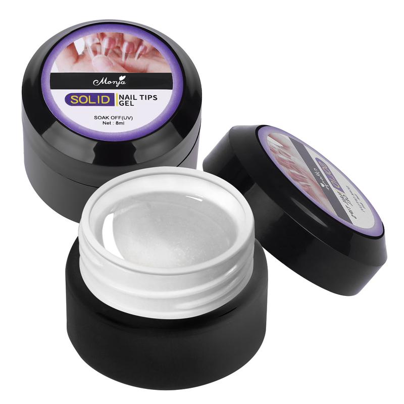 Gel UV Đa Công Dụng Làm Móng Nghệ Thuật, Monja, 8ml, Phụ Kiện Đồ Trang Trí, Chất Kết Dính, Chạm Khắc Hoa 3D, Đầu Giả, Nối Dài, Thiết Kế Làm Móng, Salon, Thiết Bị Dụng Cụ Tự Làm Tại Nhà, Trong Suốt Và Rõ Ràng, Để Thiết Kế Móng Tay 4