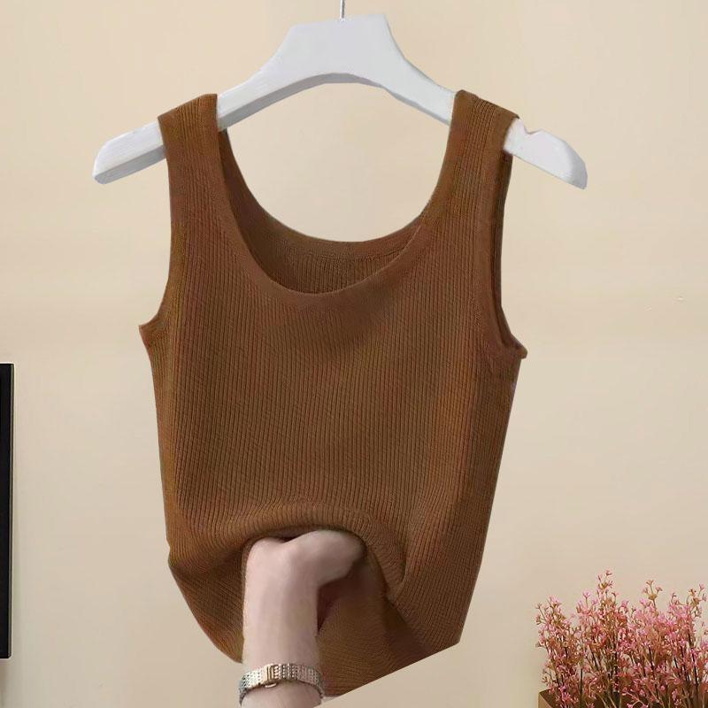 Product Introduction of Rompi Ais Benang, Leher Bulat Wanita, Slim Fit, Serba guna, Gaya Nipis, Sesuai untuk Pakaian Dalam dan Boleh Dipakai Di Luar, Sesuai untuk Musim Bunga, Musim Luruh dan Musim Panas, Atasan Baju Asas 10