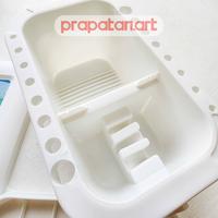 Gambar V-TEC Brush Washer G51013 | Tempat Cuci Kuas | Brush Cleaner - WHITE dari Toko Prapatan_NEW Kota Administrasi Jakarta Timur 5 Tokopedia
