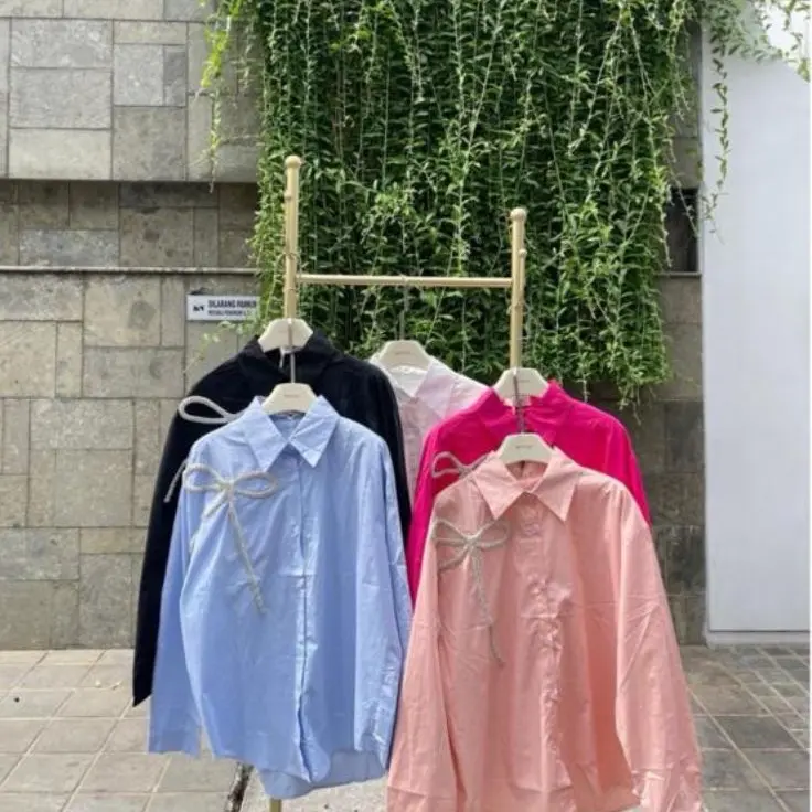 Terbaru Kemeja Katun Bkk Import Pita Super Mewah