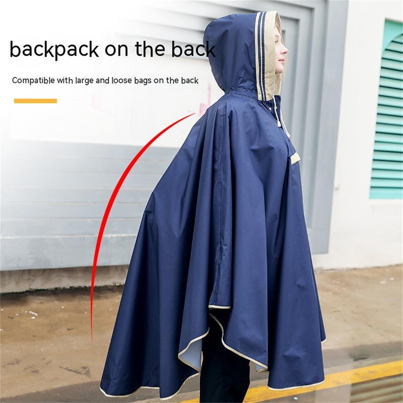 Product Introduction of Children's raincoat, cape style, boys and girls, 8-13 years old, Korean version, Japanese primary school students, poncho, rear seat electric scooter raincoat 3