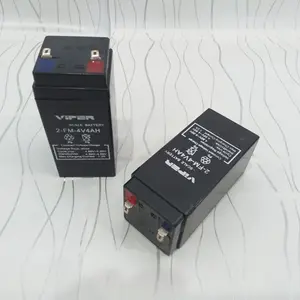 ACCU Aki Baterai Kering 4v 4Ah VIPER/Batere Rechargeable 10x4,5x4,5cm