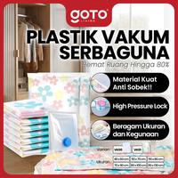 Gambar (Best Deal) Goto Vakugo Vacuum Bag Plastik Vakum Pakaian Vacum Baju Traveling - VK00 40 X 60 dari Goto Living Kota Tangerang 1 Tokopedia