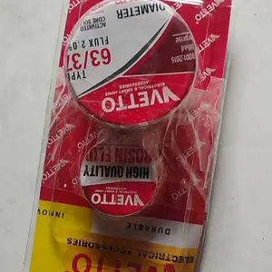 VETTO Timah Solder 63/37 + Rosin Flux 2.0% TM-040G | Diameter 1.0mm | Netto ±30gr + Flux 15gr