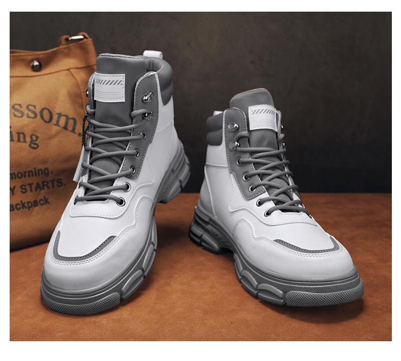 Product Introduction of Kasut Kerja Atasan Tinggi Lelaki, Martin, Kasut Sukan, Kasual, Sesuai untuk Aktiviti Luar Sejagat, Ketibaan Baru, 39-44, Fesyen, But dan Kasut 36