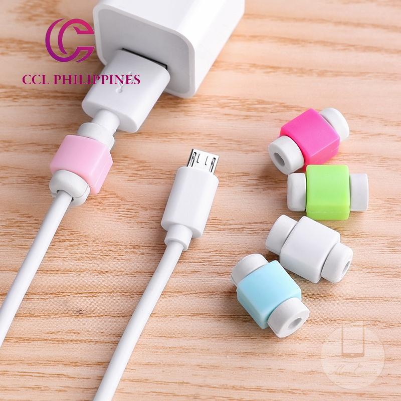 Silicone USB Cable Protector Earphone Wire Cord Protection Cover ...