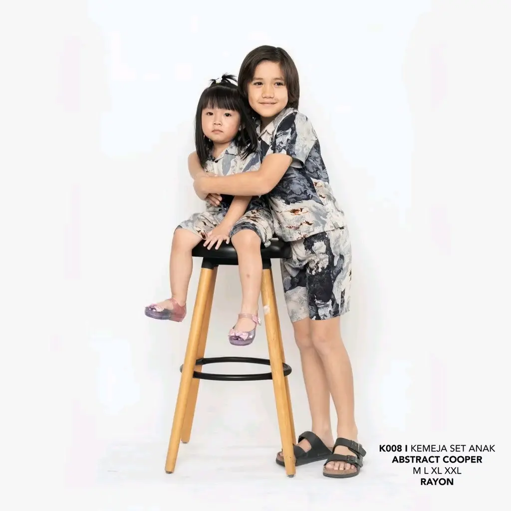 oneset anak / setelan rayon anak / set rayon motif anak Baju dan Celana
