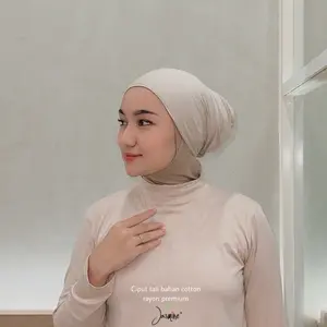 Ciput tali bahan Cotton Rayon Premium / bahan adem dan lembut