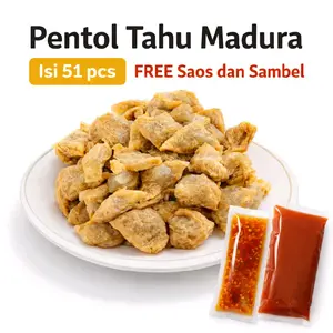 Pentol Tahu Madura 51 Pcs Kemasan Vacuum Free Saos & Sambel Snack Lezat Frozen Food