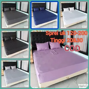 SPREI ANTI GESER/DOBEL KARET EMBOS KATUN HALUS TIDAK BERBULU BANYAK WARNA Bantal Guling Karet Sarung 120x200x30 140x200x30 160x200x30 180x200x30 200x200x30 Sprei Homemade Embos Polos Motif Timbul Lembut Adem Nyaman - Kain