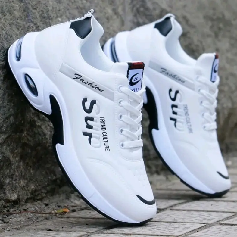 Sepatu Sneakers Pria Sup  Casual Putih Hitam Musim panas Musim dingin Kasual Shoes Merah 4