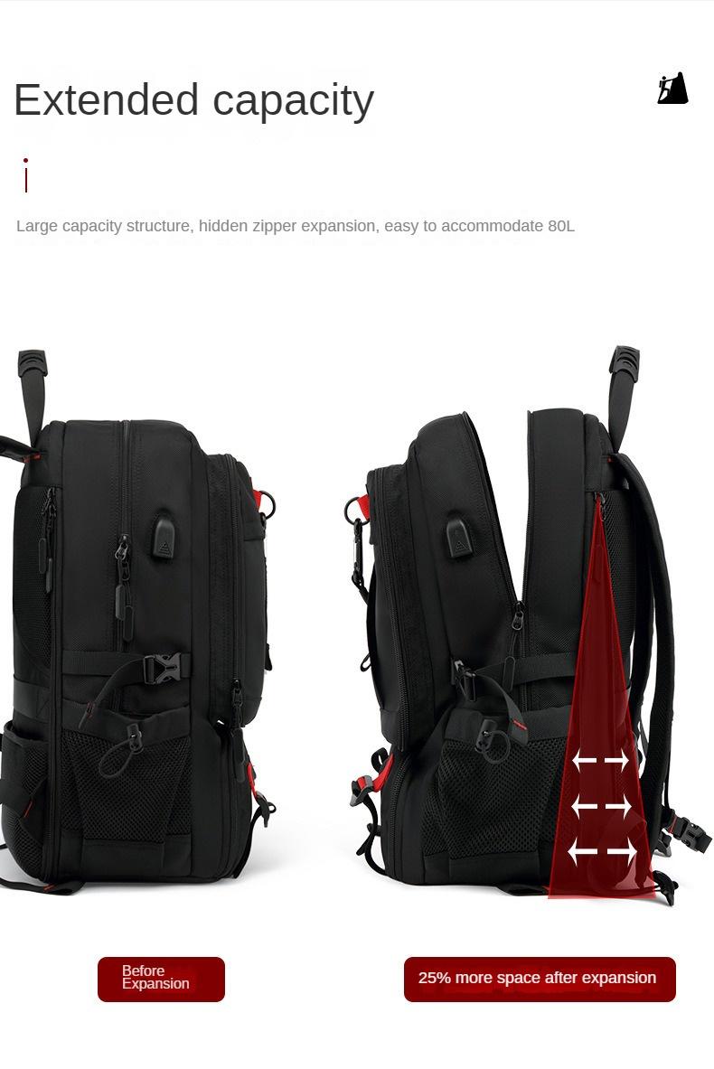Product Introduction of Ba lô du lịch, dành cho nam giới, Dung tích 60L, Không thấm nước, Thích hợp cho máy tính xách tay 17 inch, Có các tùy chọn 50L và 80L, Ba lô đi bộ đường dài, Đi du lịch với ngăn đựng giày 31