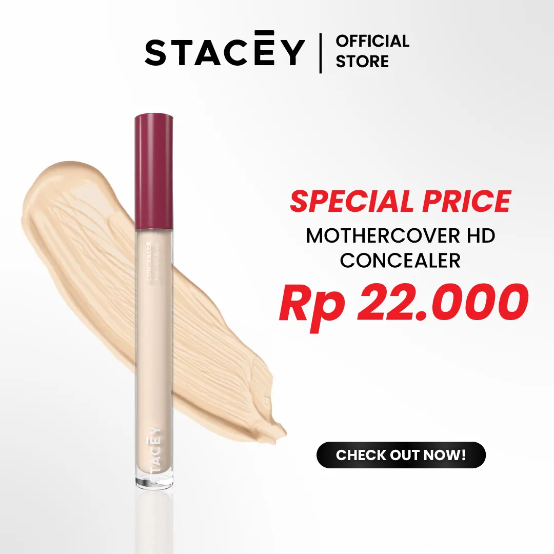 Stacey Mothercover HD Concealer - Make up Concealer cover  wanita  creamy wajah