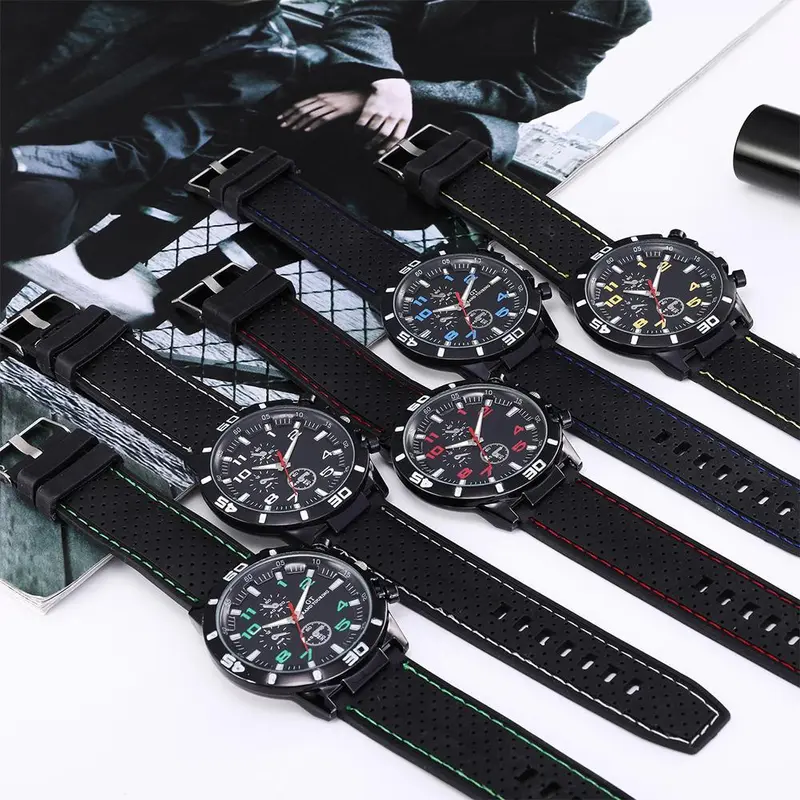 Đồng Hồ Analog Truyền Thống Màu Đen, 1 Chiếc, Thời Trang Thường Ngày, Đa Năng, Cho Nhiều Dịp Khác Nhau 7