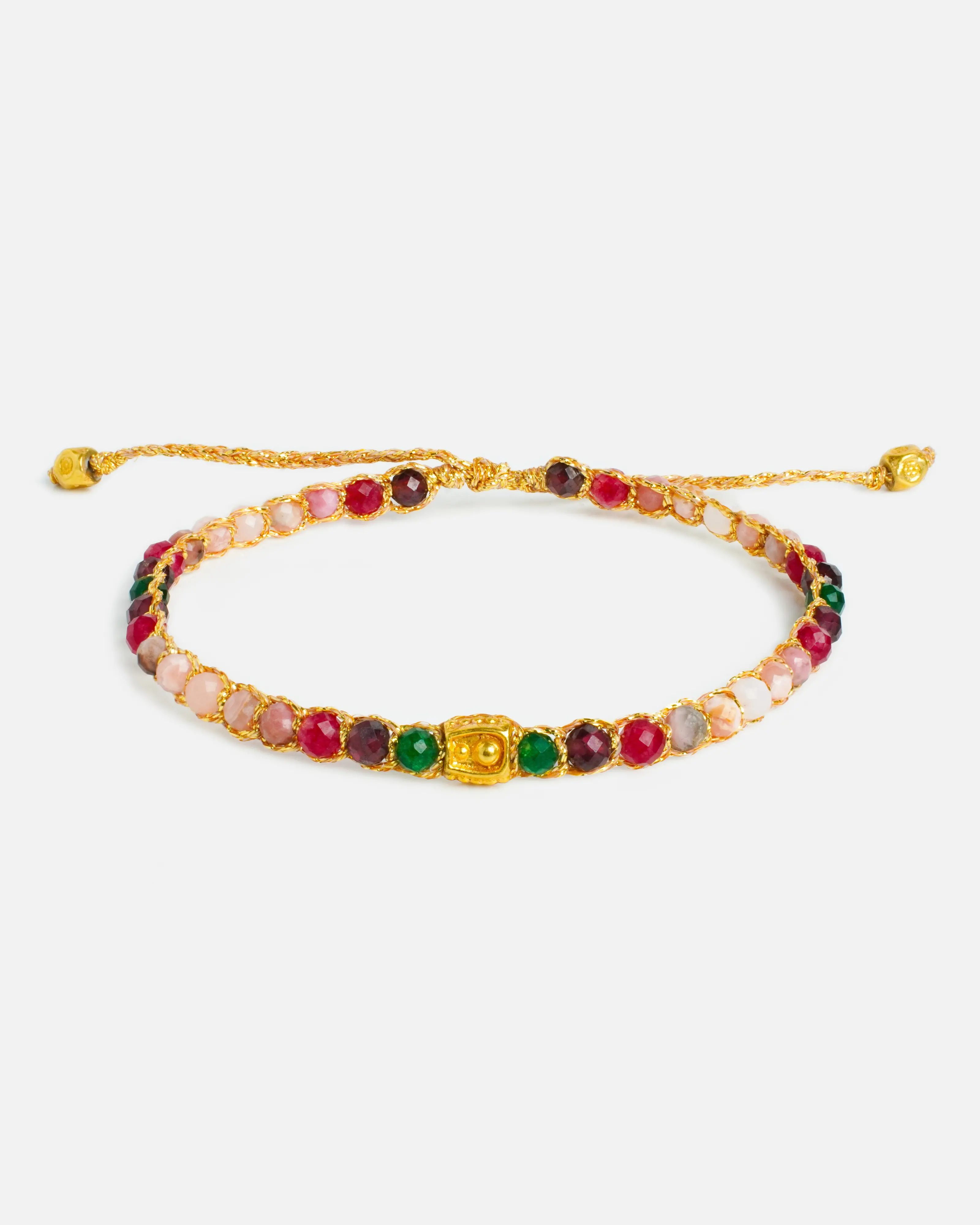 Venus  Ruby Radiance Tali Warna Gold | Gemstones Bracelet for Women Aesthetic Samapura GelangTali Warna Gold | Gemstones Bracelet for Women Aesthetic Samapura Gelang Tali Warna Gold | Gemstones Bracelet for Women Aesthetic Samapura Gelang
