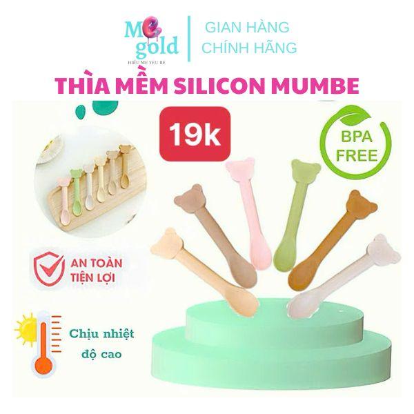  Thìa silicon Mumbe hình gấu cho bé ăn dặm THÌA MỀM CHO BÉ 
