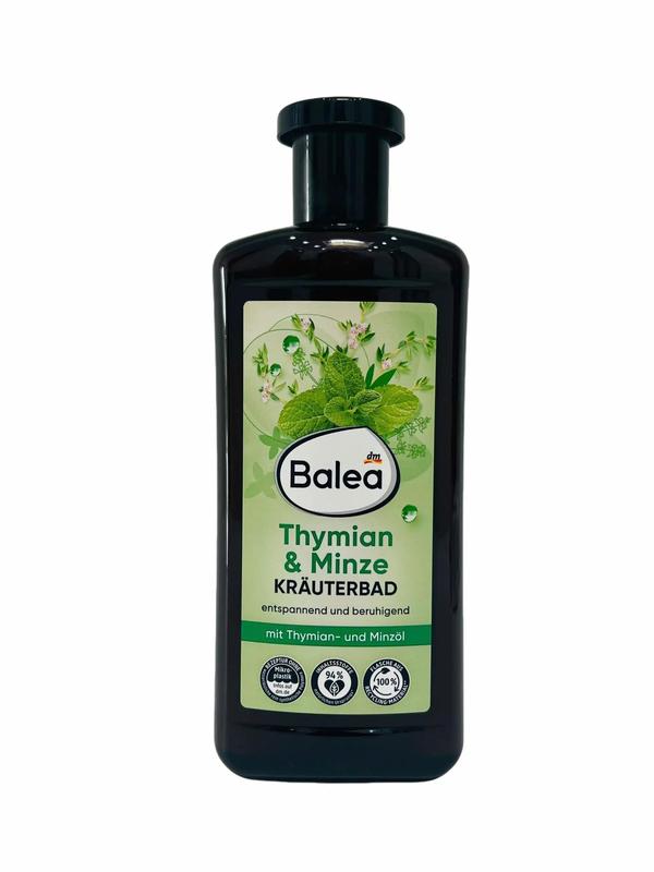   Hàng Đức  Gel tắm tinh dầu Balea húng tây và bạc hà chai 500ml tắm bồn hoặc trực tiếp. Mềm mại và dưỡng da. 