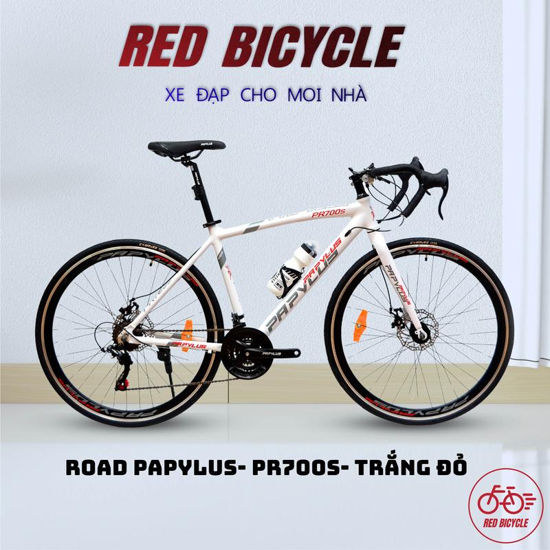 Xe Đạp Đua PAPYLUS PR700s Khung Nhôm| Xe Đạp Road Bike Tay Cong Đề Shimano có Phanh Phụ Sports