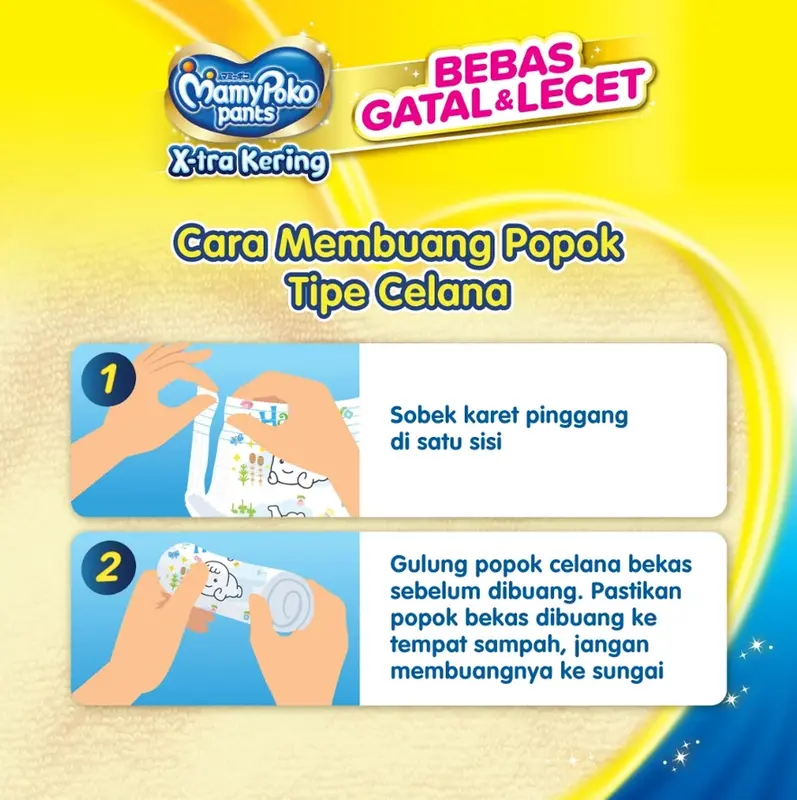 MAMYPOKO Pants Xtra Kering NBS44 S38 M32 L28 XL26 Mami Poko Popok Bayi Mamy Poko 6